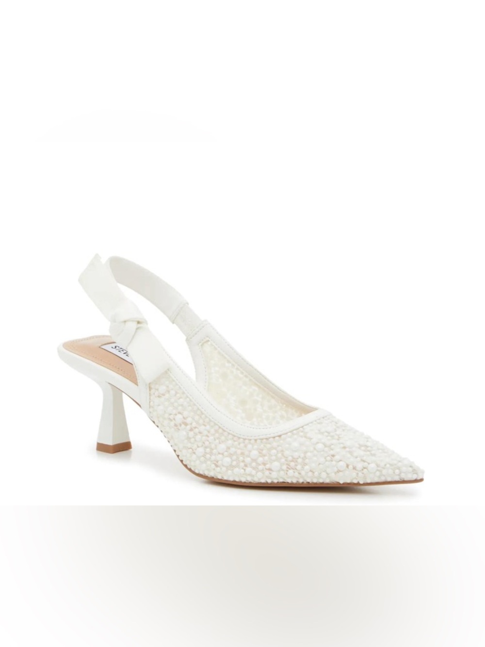 Steve Madden White Pearl Heels